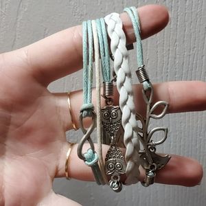 Bracelet with Owl Charms